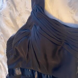 Adrianna Papell Sophisticated Black One Shoulder Dress